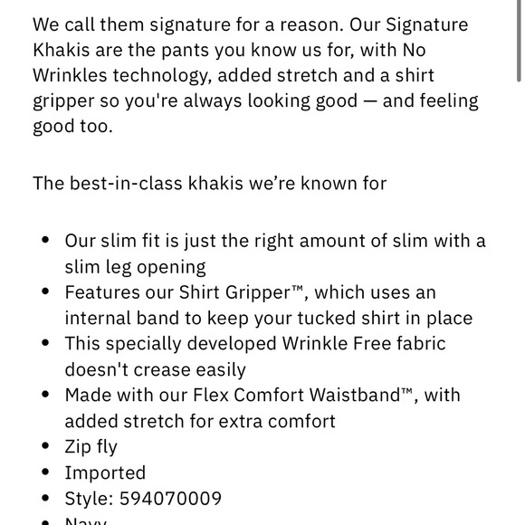 Docker’s Men’s Signature Khaki Slim Fit - NWT, 30 x 32, Grey - Picture 6 of 7
